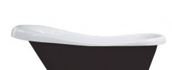 MEXEN - RETRO Volně stojící vana 170x75 cm, bílo-černá , sifon chrom (53251707575)