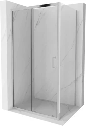 MEXEN/S - APIA sprchovací kút 100x80, transparent, chróm (840-100-080-01-00)