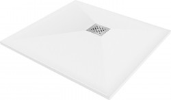 MEXEN - Stone+ Sprchová vanička štvorcová 100x100, biela (44101010)