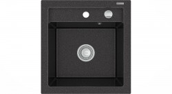 MEXEN - Vito granitový drez 1-miska 520x490 mm, čierna škvrnité (6503521000-76)