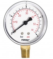 NOVASERVIS - Manometer 63mm 1/4