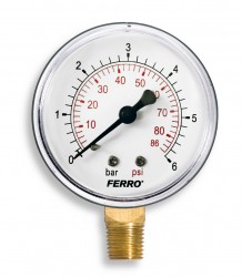 NOVASERVIS - Manometer 63mm 1/4