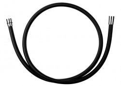 NOVASERVIS - Sprchová hadica plastová, 150 cm, čierna (BLACK/150,5)