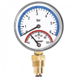 NOVASERVIS - Termomanometer 80mm 1/2