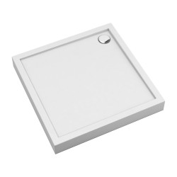 OMNIRES - CAMDEN akrylátová sprchová vanička štvorec, 80 x 80 cm biela lesk /BP/ (CAMDEN80/KBP)