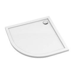 OMNIRES - MERTON akrylátová sprchová vanička štvrťkruh, 90 x 90 cm biela lesk /BP/ (MERTON90/OBP)