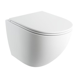 OMNIRES - OTTAWA COMFORT závesné WC so sedadlom, 54 x 37 cm, biela mat (OTTAWACMWBM)