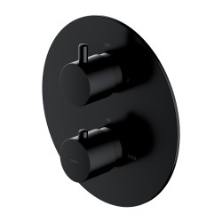 OMNIRES - Y termostatická sprchová batéria podomietková, vrchná časť bez telesa čierna /BLH/ (Y1236ROBL)
