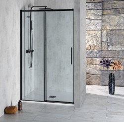 POLYSAN - ALTIS BLACK sprchové dvere 1070-1110, výška 2000, číre sklo (AL3912B)