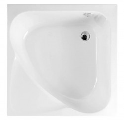 POLYSAN - CARMEN hlboká sprchová vanička štvorcová 90x90x30cm, biela (29611)