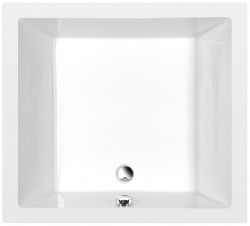 POLYSAN - DEEP hlboká sprchová vanička s konštrukciou, obdĺžnik 100x90x26cm, biela (72349)