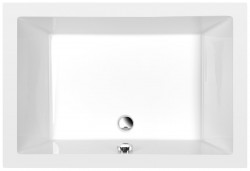 POLYSAN - DEEP hlboká sprchová vanička s konštrukciou, obdĺžnik 110x75x26cm, biela (72884)