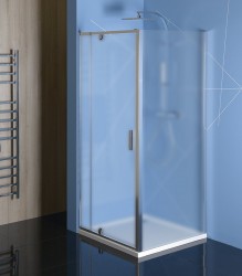 POLYSAN - EASY obdĺžniková/štvorcová sprchová zástena pivot dvere 800-900x900, L/P, sklo Brick (EL1638EL3338)