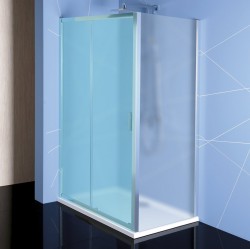 POLYSAN - EASY sprchová bočná stena 800, sklo BRICK (EL3238)