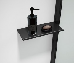 POLYSAN - ESCA SHELF polička pre profil 230x120, čierna mat (ES8425)