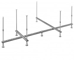 POLYSAN - Nosná konštrukcia pre asymetrickú vaňu 160x100cm (FR160100)