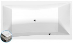 POLYSAN - QUEST SLIM obdĺžniková vaňa 180x100x49cm, biela (78511S)