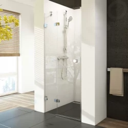 RAVAK - Brilliant Sprchové dvere dvojdielne BSD2-100 L, ľavé, 990 mm – 1005 mm, farba chróm, sklo transparent (0ULAAA00Z1)
