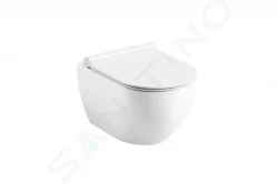 RAVAK - Chrome WC závesné Uni, RimOff, biela (X01535)