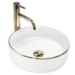 REA - Umývadlo na dosku Sami Gold Edge (REA-U6758)