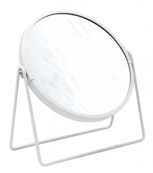 RIDDER - SUER kozmetické zrkadlo na postavenie, priemer 160, obojstranné, biela (03009001)