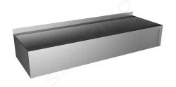 SANELA - Nerezové dřezy Žľab z nehrdzavejúcej ocele hranatý, opláštený, dĺžka 1250 mm, AISI-316L (SLUN 10PL)
