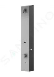 SANELA - Nerezové sprchové panely Nástenný sprchový panel na RFID žetóny, s termostatom, matná nerezová (SLZA 32T)