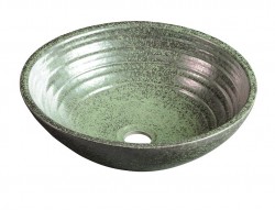 SAPHO - ATTILA keramické umývadlo, priemer 43cm, zelena meď (DK006)