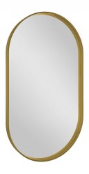 SAPHO - AVONA oválne zrkadlo v ráme 40x70cm, zlatá mat (AV400G)