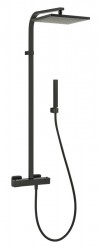 SAPHO - DIMY sprchový stĺp s termostatickou batériou, čierný (DM322BL)