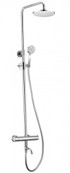 SAPHO - KIMURA sprchový / vaňový stĺp s termostatickou batériou, chróm (KU500)