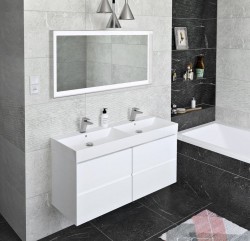 SAPHO - Kúpeľňový set FILENA 120, biela mat (KSET-061)