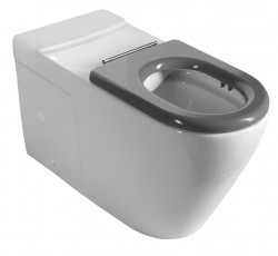 SAPHO - MEDIC RIMLESS misa pre kombi WC, spodný/zadný odpad, biela (MC102-111)