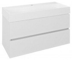 SAPHO - ODETTA umývadlová skrinka 95x50x43,5cm, biela lesk (DT100-3030)