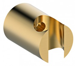 SAPHO - Pevný držiak sprchy, guľatý, zlato mat (1205-15GB)