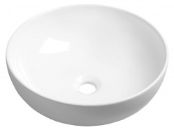 SAPHO - RONDANE keramické umývadlo Ø 41 cm, na dosku, biela (AR435)