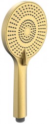 SAPHO - Ručná masážna sprcha, 3 režimy, Ø 120 ABS/ zlato mat (SK879GB)