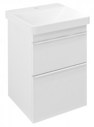 SAPHO - SITIA umývadlová skrinka 46,4x70x44,2cm, 2x zásuvka, biela matná (SI050-3131)