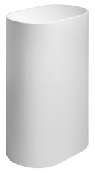 SAPHO - TREVA Voľne stojace umývadlo vrátane krytu výpuste 56,5x85cm, liaty mramor, biela mat (TR565)