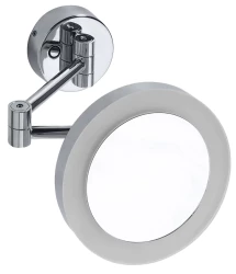 SAPHO - X-ROUND závesné kozmetické zrkadlo LED, priemer 200, chrom (XR016)