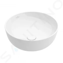 VILLEROY & BOCH - Artis Umývadlo na dosku, priemer 430 mm, CeramicPlus, Stone White (417943RW)