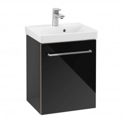 VILLEROY & BOCH - Avento Umývadlová skrinka, 43x51x35 cm, 1 dvierka, Crystal Black (A88700B3)