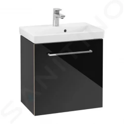 VILLEROY & BOCH - Avento Umývadlová skrinka, 530x514x352 mm, 1 dvierka, Crystal Black (A88800B3)