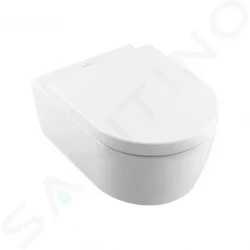 VILLEROY & BOCH - Avento Závesné WC s doskou SoftClosing, DirectFlush, CeramicPlus, Stone White (5656HRRW)