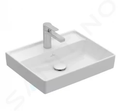 VILLEROY & BOCH - Collaro Umývadielko 500x400 mm, bez prepadu, 1 otvor na batériu, CeramicPlus, alpská biela (433451R1)