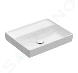 VILLEROY & BOCH - Collaro Umývadlo 550x440 mm, bez prepadu, bez otvoru na batériu, CeramicPlus, alpská biela (4A3358R1)