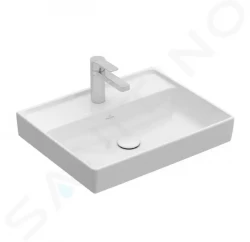 VILLEROY & BOCH - Collaro Umývadlo 600x470 mm, bez prepadu, otvor na batériu, alpská biela (4A336101)