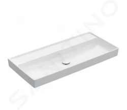 VILLEROY & BOCH - Collaro Umývadlo nábytkové 1000x470 mm, bez prepadu, bez otvoru na batériu, CeramicPlus, Stone White (4A33A3RW)