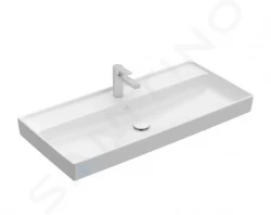 VILLEROY & BOCH - Collaro Umývadlo nábytkové 1000x470 mm, bez prepadu, otvor na batériu, alpská biela (4A33A201)