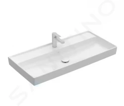 VILLEROY & BOCH - Collaro Umývadlo nábytkové 1000x470 mm, bez prepadu, otvor na batériu, CeramicPlus, Stone White (4A33A2RW)